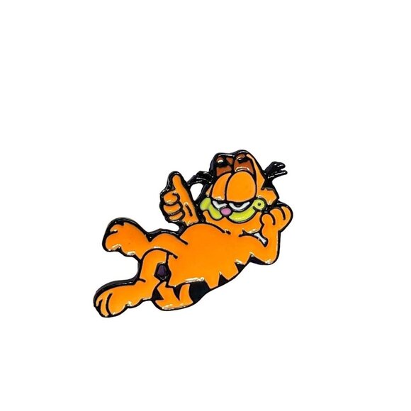 Garfield Cat Lapel Pin Kitten Enamel Accessories Jewelry Brooch Badge Pin - Picture 1 of 5